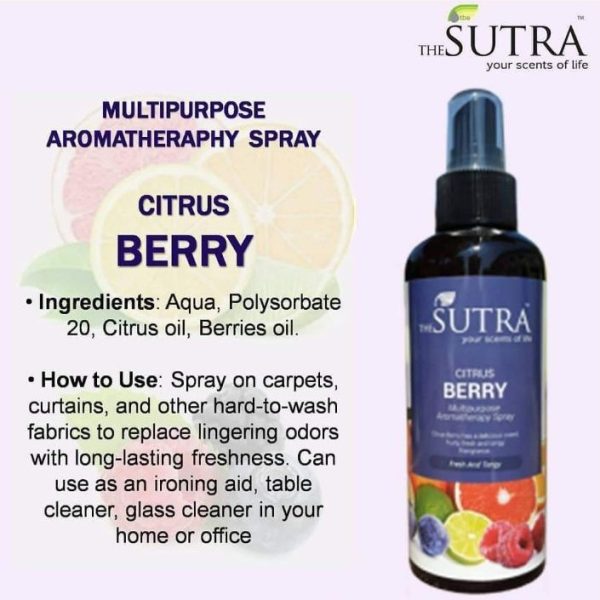 Sutra Citrus Berry Multipurpose Aromatherapy Spray 200ml