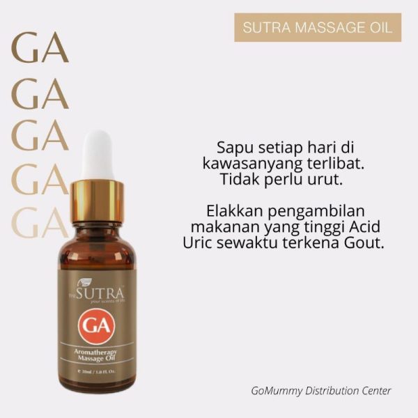 Sutra Gout Away Therapeutic Massage Oil 30ml - Minyak Gout - Image 2