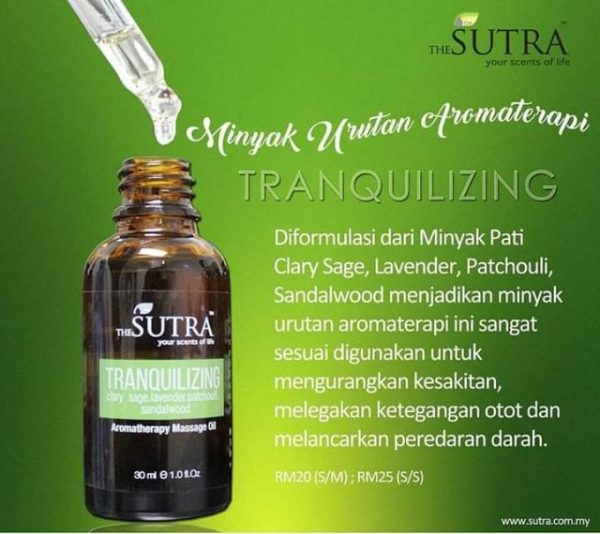 Sutra Aromatherapy Massage Oil Sensual | Captivating | Tranquilizing | Rejuvenating - Minyak Urut Aromaterapi - Image 2