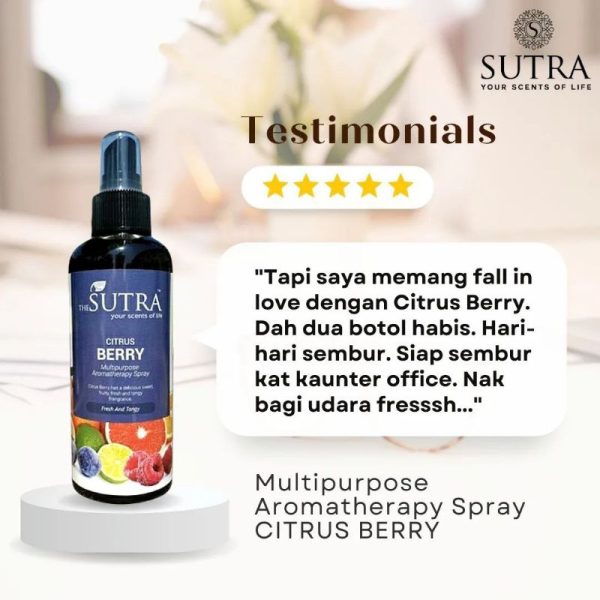 Sutra Citrus Berry Multipurpose Aromatherapy Spray 200ml - Image 2