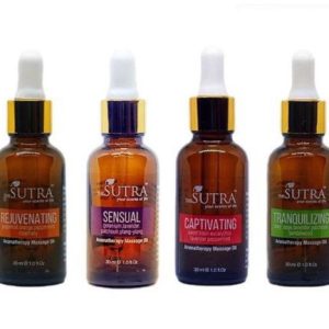 Sutra Aromatherapy Massage Oil Sensual | Captivating | Tranquilizing | Rejuvenating - Minyak Urut Aromaterapi